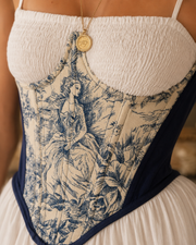 Élodie Toile de Jouy Corset Top