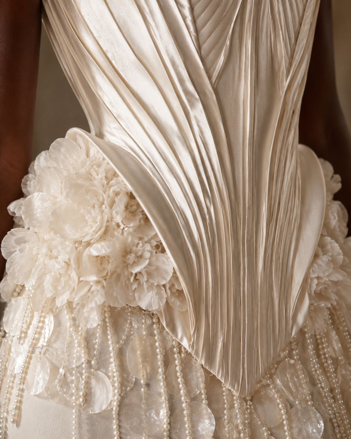 Opaline Pearl Cascade Corset Top